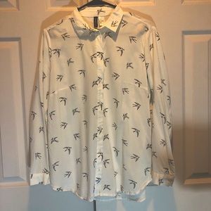 Bird button down